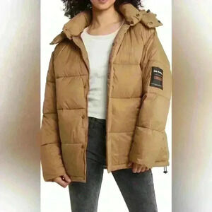 Iets Frans Thermore Insulated Puffer Jacket Large Removable Hood $124 Nordstrom